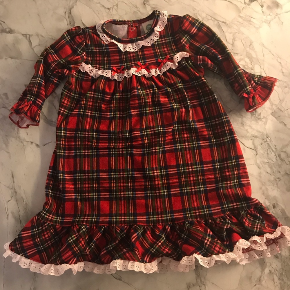 Little Me, Christmas Nightgown, Size 12 months